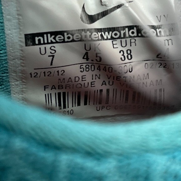 Nike Flex 2013 Run Women's Running Shoes Sneakers Teal Size 7 580440-300 - Picture 12 of 12